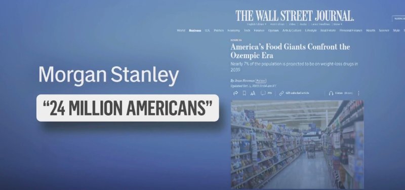 Morgan Stanley dit qu'environ 24 millions d'Américains pourraient s'injecter à l'Ozempic d'ici 2035.<br /><br />https://www.morganstanley.com/ideas/obesity-drugs-food-industry<br /><br />On parle de 7% de la population des États-Unis.<br /><br />Alors pour ceux qui pensent que c'est un problème mineur et bien, ça ne l'est pas, du tout.<br /><br />https://www.facebook.com/claude.gelinas.3110/posts/pfbid06DcFQEVJGDg4AiGsga5hqEF6ukG4ohtyo2g2XcAaQCacj4Ucu67PQBpARXPmx4TZl?comment_id=1276459407070366<br /><br />Source: https://www.nbcnews.com/health/health-news/ozempic-wegovy-linked-severe-medical-conditions-stomach-problems-study-rcna118823
