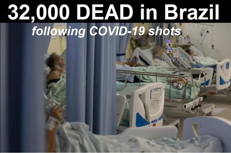 Un service COVID-19 dans un hôpital de Londrina, au Brésil. Les personnes âgées sont fréquemment hospitalisées après deux doses du vaccin contre la COVID-19.