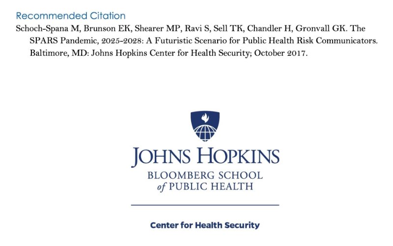 Source: https://centerforhealthsecurity.org/sites/default/files/2022-12/spars-pandemic-scenario.pdf
