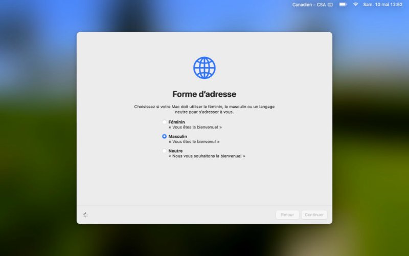 Quand j'ai mis-à-jour mon MacBook Pro, j'ai vu cette nouvelle option qui permet aux wokes de ne pas se faire mégenrer, pouvant de ce fait ignorer leur propre réalité biologique pour des raisons principalement idéologiques.
