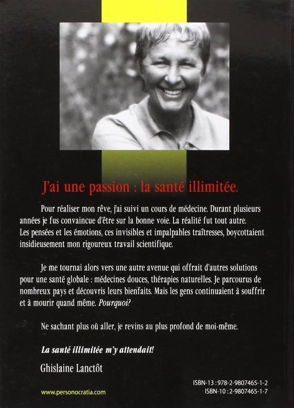 Ghislaine Lanctôt, médecin charismatique et figure engagée dans la dénonciation des dérives du système de santé à travers son ouvrage La Mafia médicale (1994), s’est éteinte. Nous saluons sa mémoire avec respect et reconnaissance.<br /><br />Source: https://www.facebook.com/thierry.rgnr/posts/pfbid0heeC4JMKh1FJjMaSc1r4zfnePhtjFQkrgvBhaC86ArqUgUogSVdG9FMHvBzm1SPbl