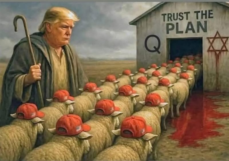 Le 2 juin 2025, Rimé Earth-Healer a publié ceci...<br /><br /><br />Trump’s role is to make people THINK he is working for ‘the good guys.’<br /><br />He made big promises about ‘draining the swamp’ which essentially means his plan was to throw a bunch of unpopular people under the bus to gain popularity.<br /><br />The reason he is playing that role is because if the majority of the people who are unsatisfied with the current situation think their problems are being taken care of by a group of benevolent elite individuals, then the people are not likely to revolt. <br />The ruling class are literally shutting down the revolution by making people think that the revolution is all under control and moving along smoothly.<br /><br />The image below shows a very real and dangerous perspective of the sheep-like mentality of the sheeple who trust in their government. <br />I don’t know why this still needs to be explained to so many people!<br /><br />https://www.facebook.com/rime.earthhealer/posts/pfbid0P8nxJE9jje4DuHmGjwrZRrSXYJSnnRXMm1krwUS6WQqnPrgg71at5LLmFrJNN1eal