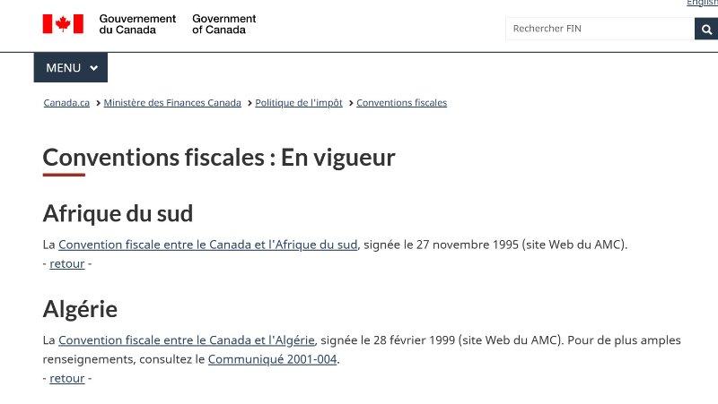 Source: https://www.canada.ca/fr/ministere-finances/programmes/politique-impot/conventions-fiscales/en-vigueur.html