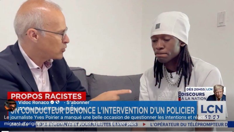 Source: https://www.facebook.com/reel/2245729276269071/<br /><br />C'est un gangster qui vend probablement des mineures et qui fait la morale parce qu'il s'est fait dire une vérité qui l'a offusqué et cet ostie d'épais de journaliste qui lui donne un micro.<br /><br />Société malade!<br /><br />Source: https://www.facebook.com/reel/2245729276269071/?comment_id=2247152346235568