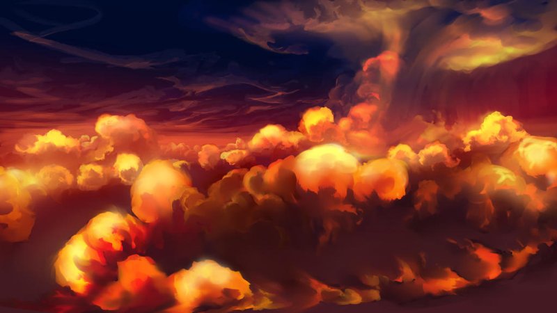 Source: https://www.deviantart.com/aerroscape/art/Burning-Clouds-548343395