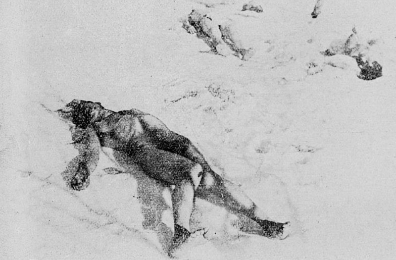 Cadavres de Juifs dénudés, dans la neige, dans la forêt de Jilava.