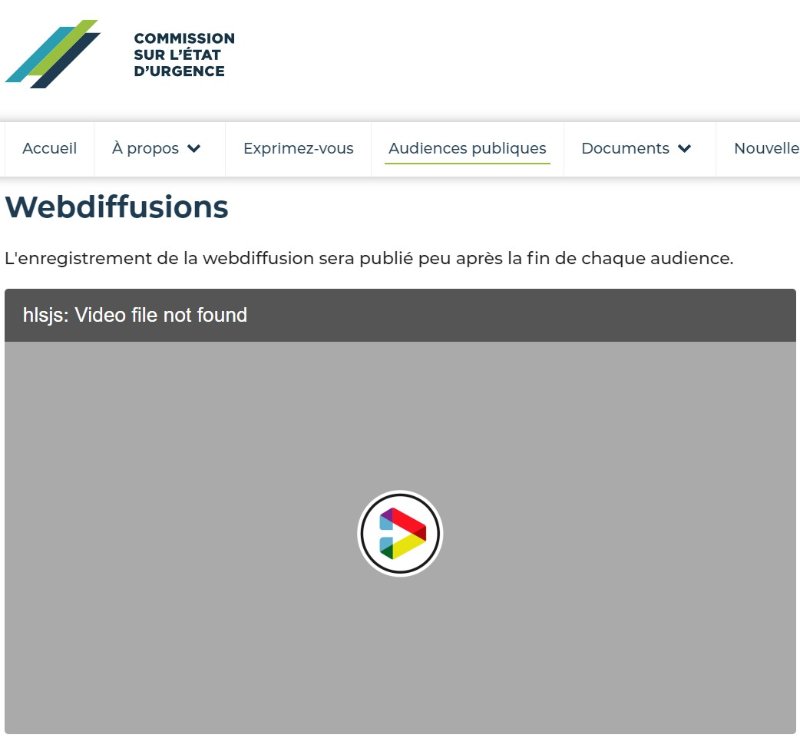 Malheureusement, les vidéos ne chargent pas bien, après les diffusions "en direct"... il semble y avoir un problème.