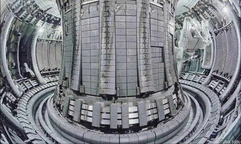 La chambre magnétique toroïdale (Tokamak) du Joint European Torus (JET) au Culham Science Centre. Photo : AFP/Getty Images