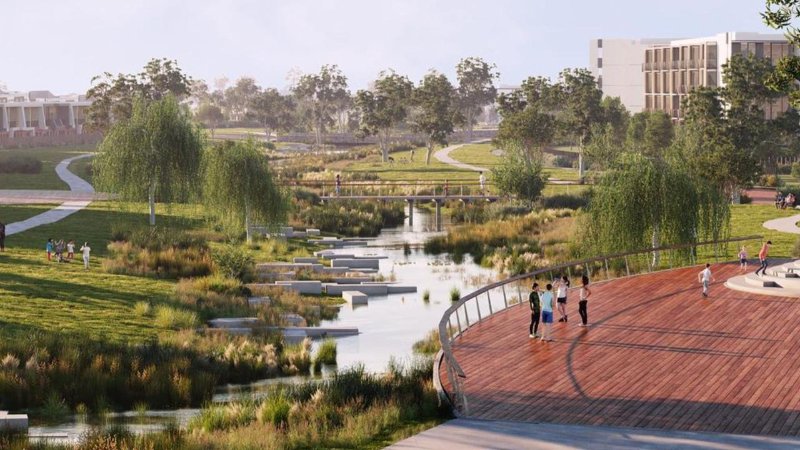 Le développement est déjà en cours pour ce qui pourrait être la deuxième ville de Victoria. -- Photo: Instagram / @merrifieldmelbourne